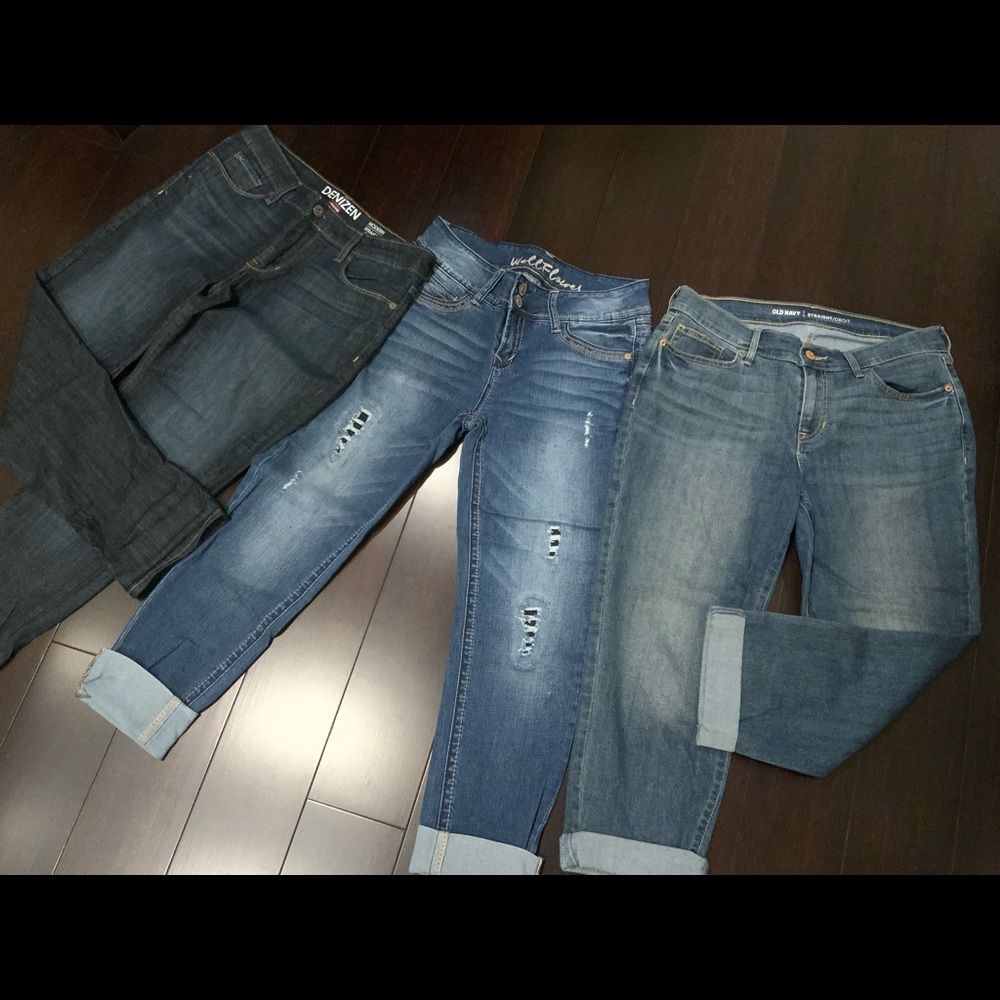 LOT of EUC 3 Crop Wallflower, Levi, & ON Jeans